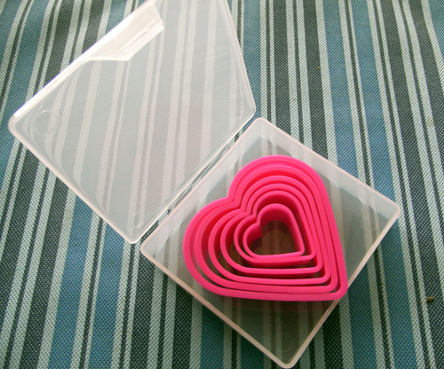6 in 1 Heart Shaped Cutter with case