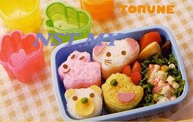 Cute Rabbit+Bird+Bear+Elephant Rice/Cookies/Cheese/Ham Mould