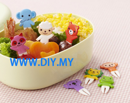 Cute Animal food picks for bento - Click Image to Close
