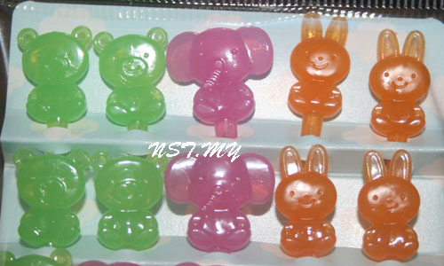 Japan Made Bear+Elephant+Rabbit dessert/fruits bento picks