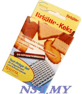 Brigitte cookie text stamper - Click Image to Close