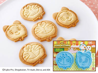 Japan Made Doraemon & Dorami Cookies/toast Mould set - Click Image to Close