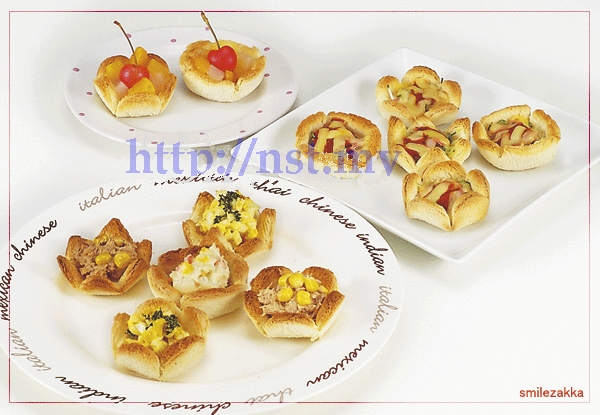 Japan Import Flower shaped egg tart/toast/cake mould - Click Image to Close