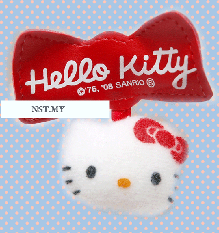 Japan Import Kitty Ribbon Convenience Curtain Clip