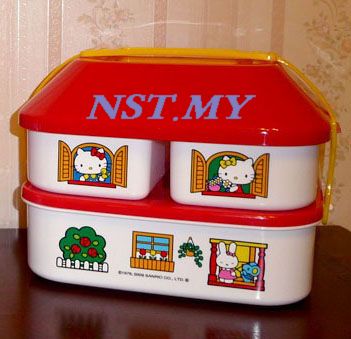 Japan Limited Hello Kitty House Shaped Bento Box(Window pattern)