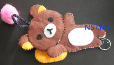 Handmade Key Holder- Lying Rilakkuma