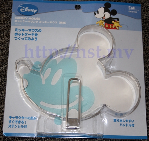 Mickey Side Head Shaped Pancake/egg/burger Mould + Stencil