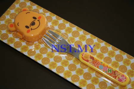 Japan Import Pooh Fork with cover set