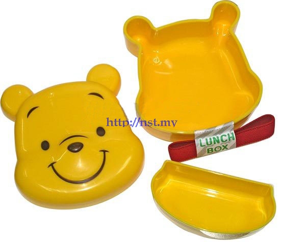 Japan Import Winnie the Pooh Face Lunch Box