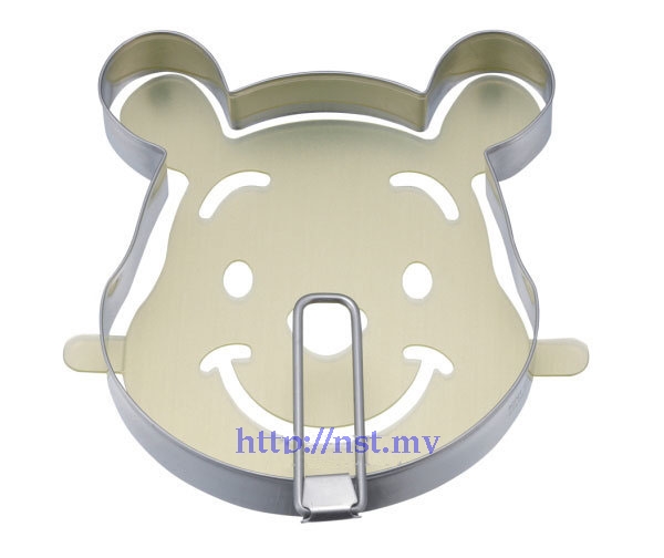 Pooh Head Shaped Pancake/egg/burger Mould + Stencil - Click Image to Close