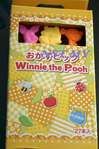 日本制Pooh便当叉子