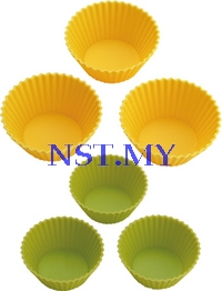 Japan Import Yellow & Green Silicon Mould(6 in a set)