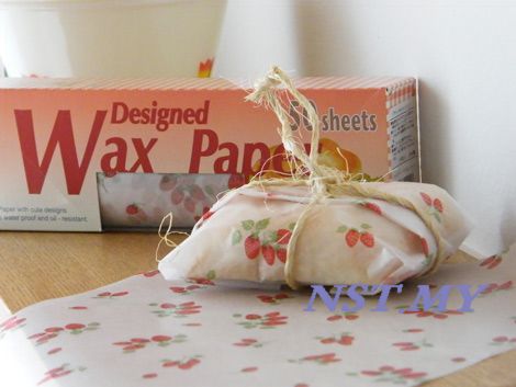 Japan Made Strawberry pattern Wax Paper