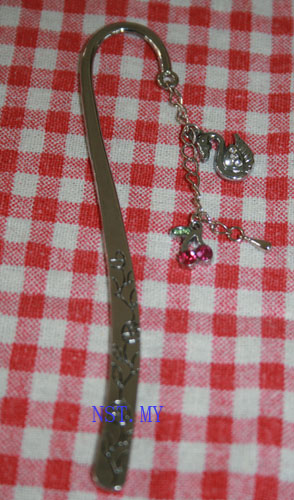 Swan and Cherry 3D Bookmark