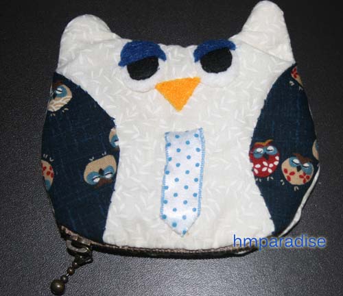 Handmade Monday Blue Owl Purse