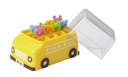 Cute Food Picks with bus case