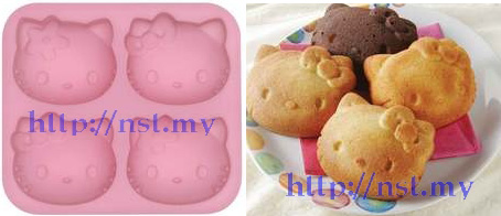 Japan Import Kitty cake/jelly/pudding/muffin mould 4