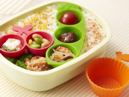 Peas, Cherry, Orange Food Cup
