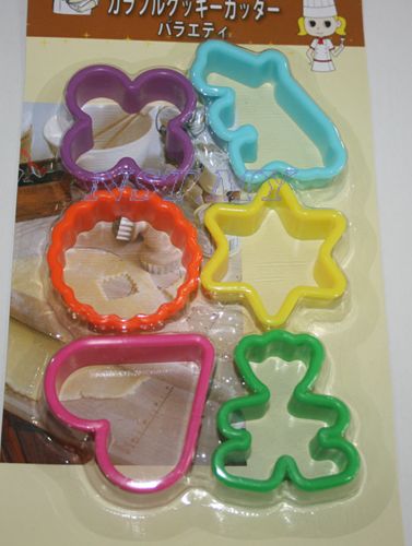 Japan Import 6 different shapes cute cookies/cheese/ham Mould