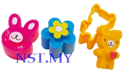 Japan Import Rabbit+Bear+Flower Mould