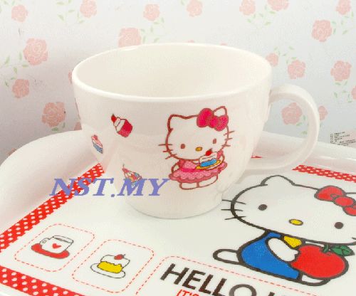 Korea Import Kitty Big Capacity Hard to break big soup/dessert b