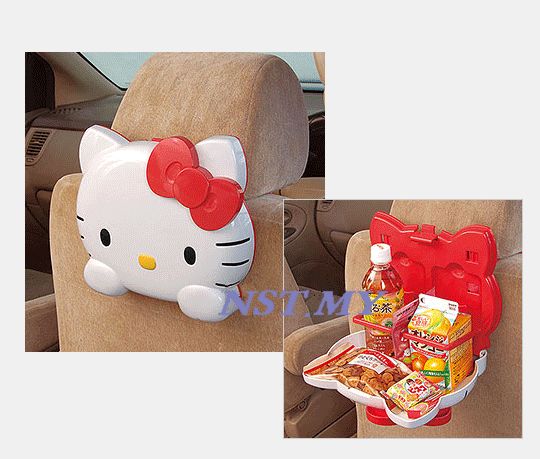 Japan Import New Version Kitty Face Car Tray