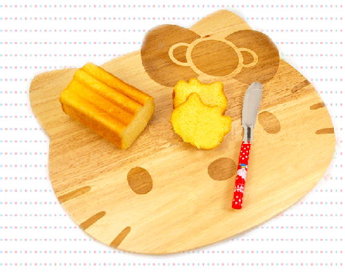 Kitty Head Shaped Wooden Chopping Board