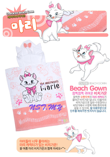 Korea Import Beach Towel Gown-Marie Cat