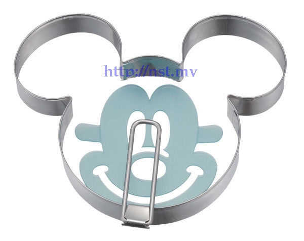 Mickey Mould Head shaped pancake/egg mould + Stencil