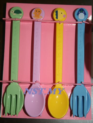 Japan Import Ocean World cake/puddingFork & Spoon Set