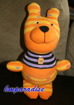Orange Bear Handmade Sock Dolls