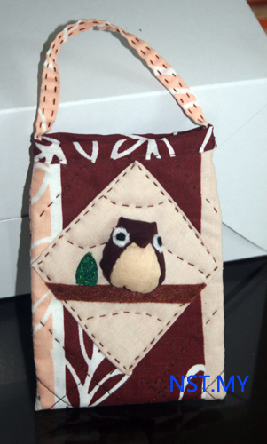 Handmade Owl Hand phone Pouch