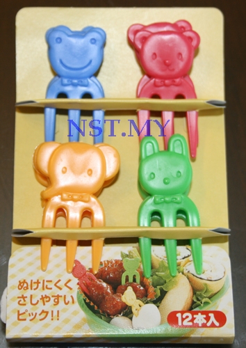 Japan Import Frog+Elephant+ Bear+Rabbit Heat Resistant Picks