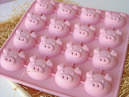 Chocolate/Jelly/Cookies Pig Head Silicon Mould