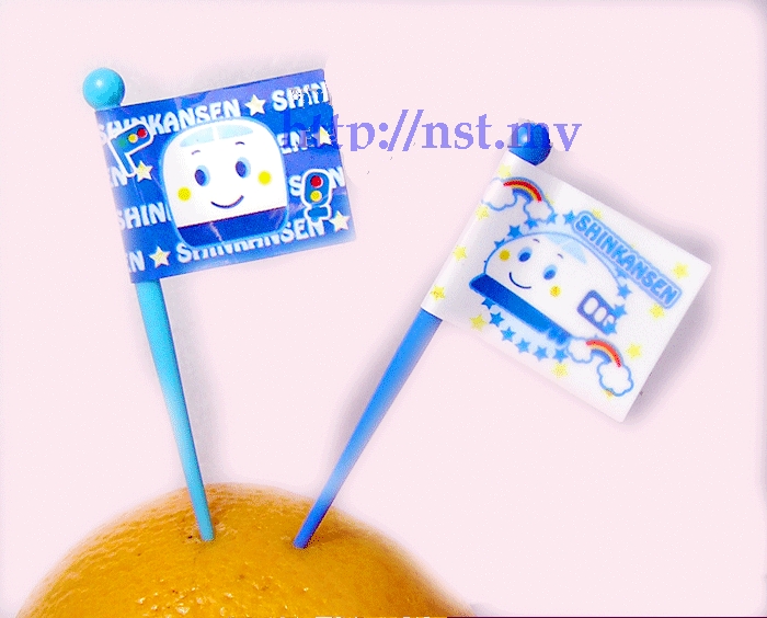 Japan Import Shinkansen bento/fruit/cake picks