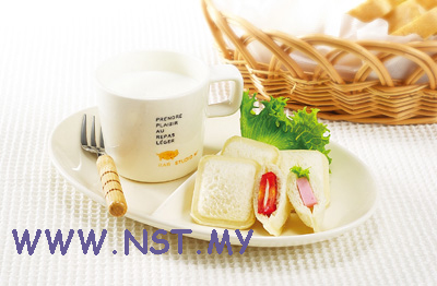 Cute mini square bread