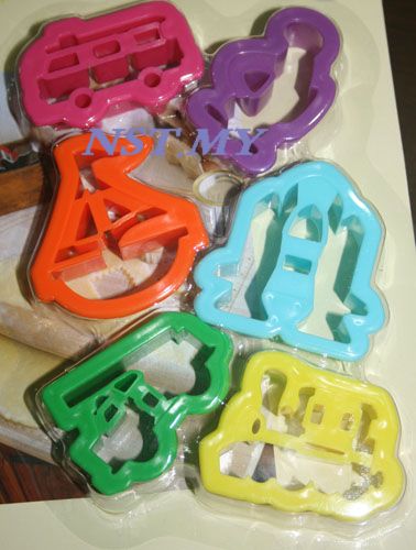 6 in 1 Transport Cookies Mould