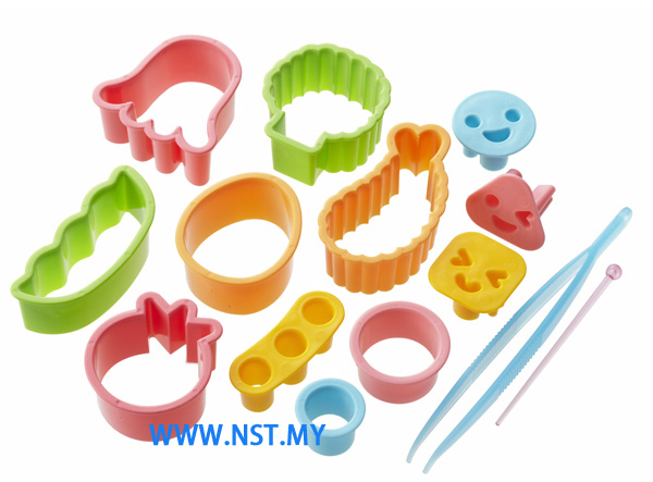 Vegetable/cheese/ham cutter set